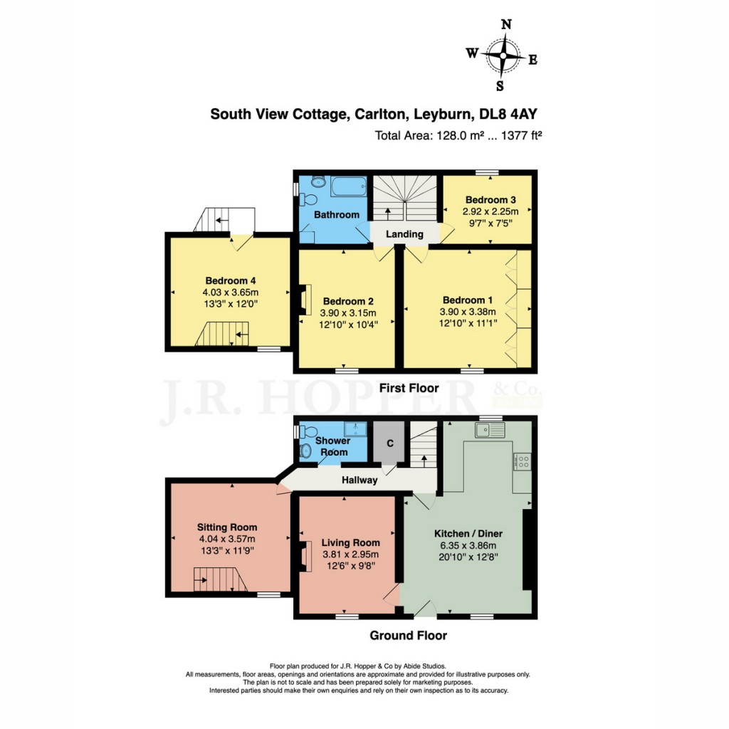 Floorplans For South View Cottage, Carlton