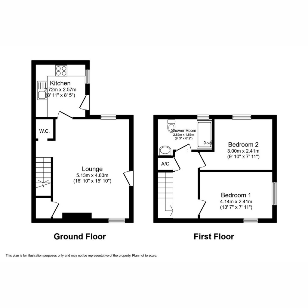 Floorplans For 3 Croft Street, Kirkby Stephen