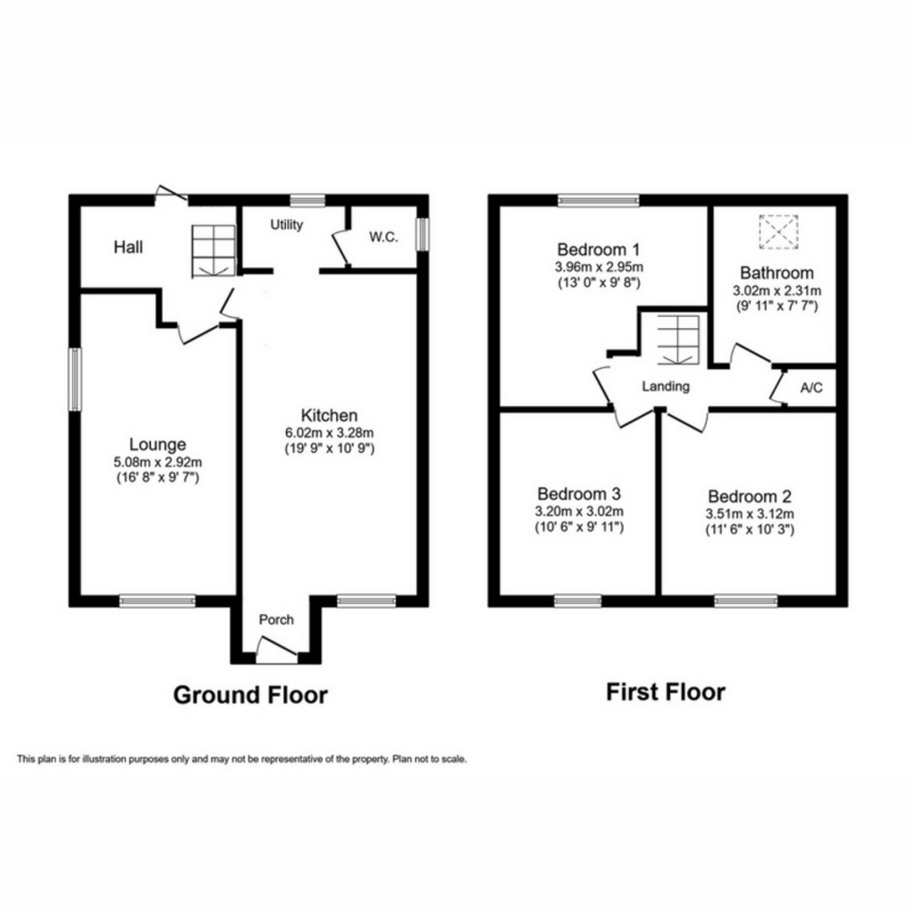 Floorplans For Kingfisher Cottage Moor Road, Bellerby