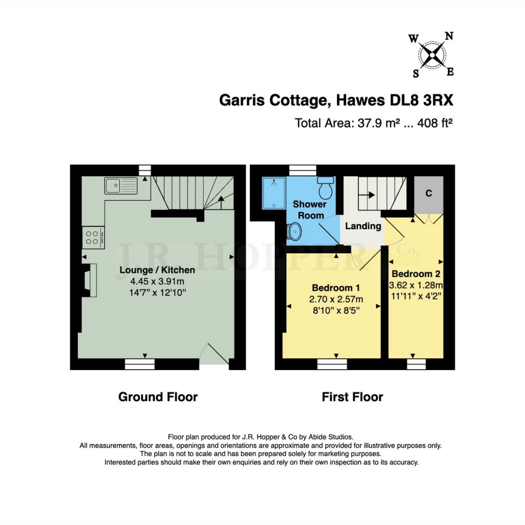 Floorplans For Garris Cottage The Garris, Gayle