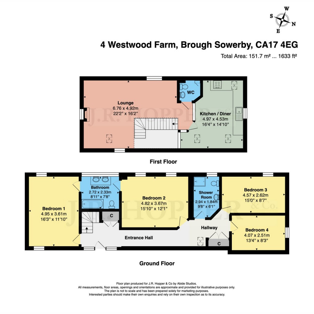 Floorplans For 4 Westwood Barn, Brough Sowerby