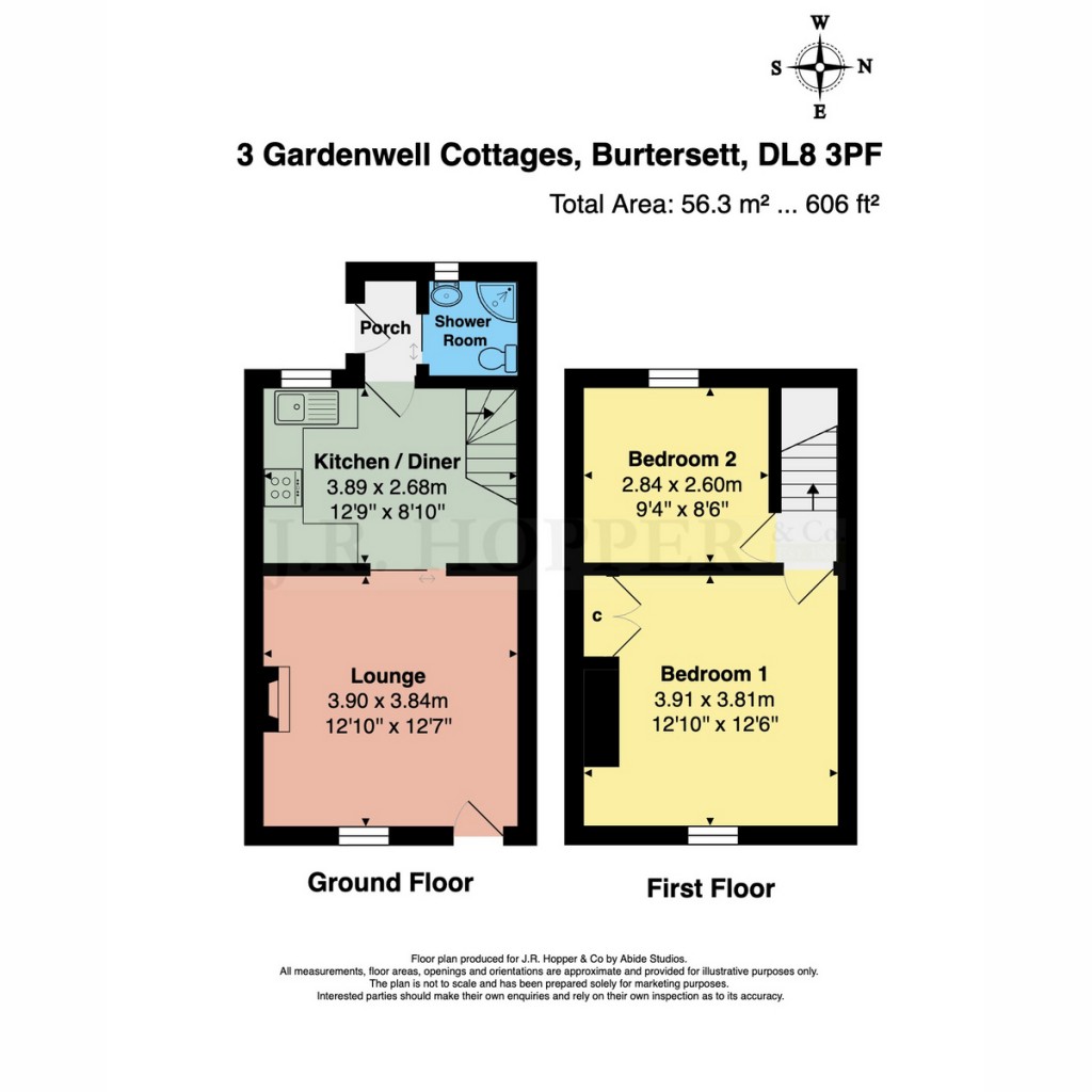 Floorplans For 3 Gardenwell Cottages, Burtersett