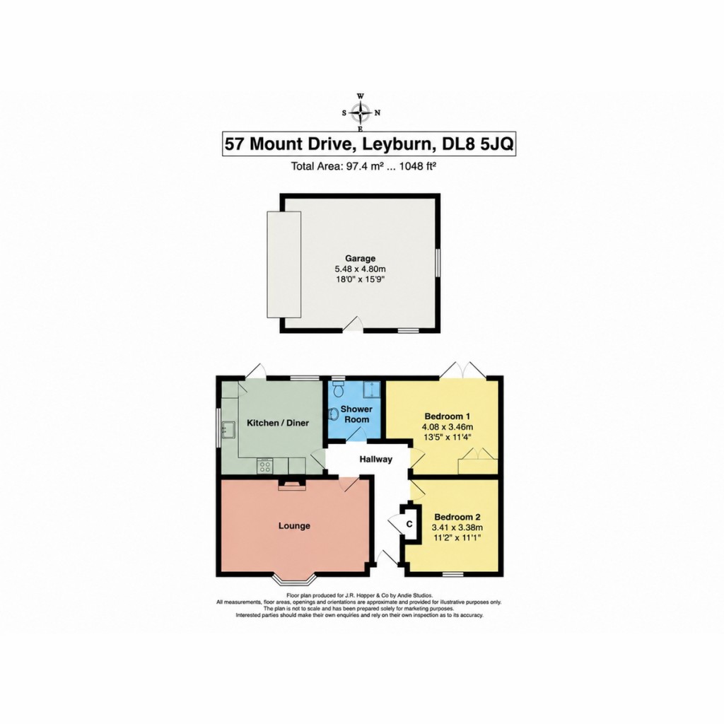 Floorplans For 57 Mount Drive, Leyburn