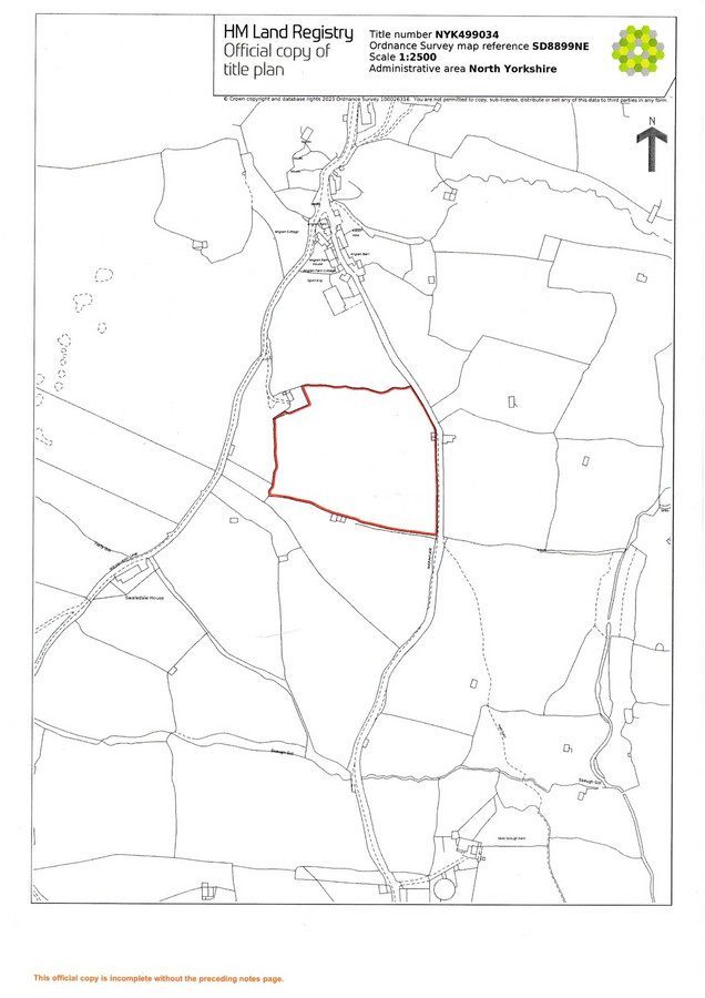 Angram Lane Barn & Land, Angram, DL11 6DT — plan 1