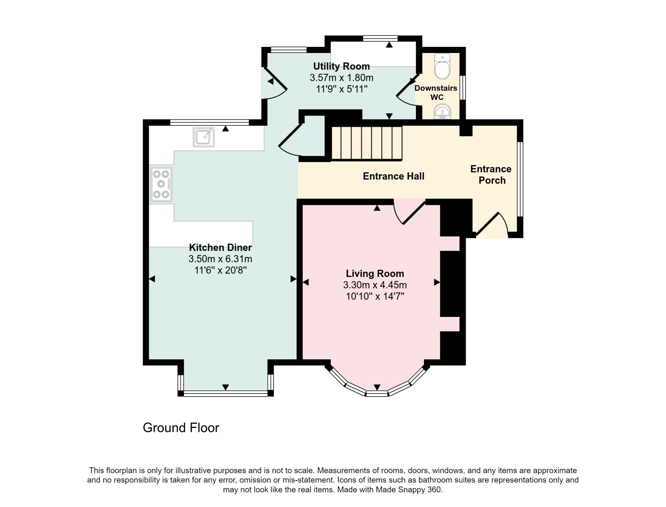 2 Woodside, Leyburn, DL8 5DX — plan 1