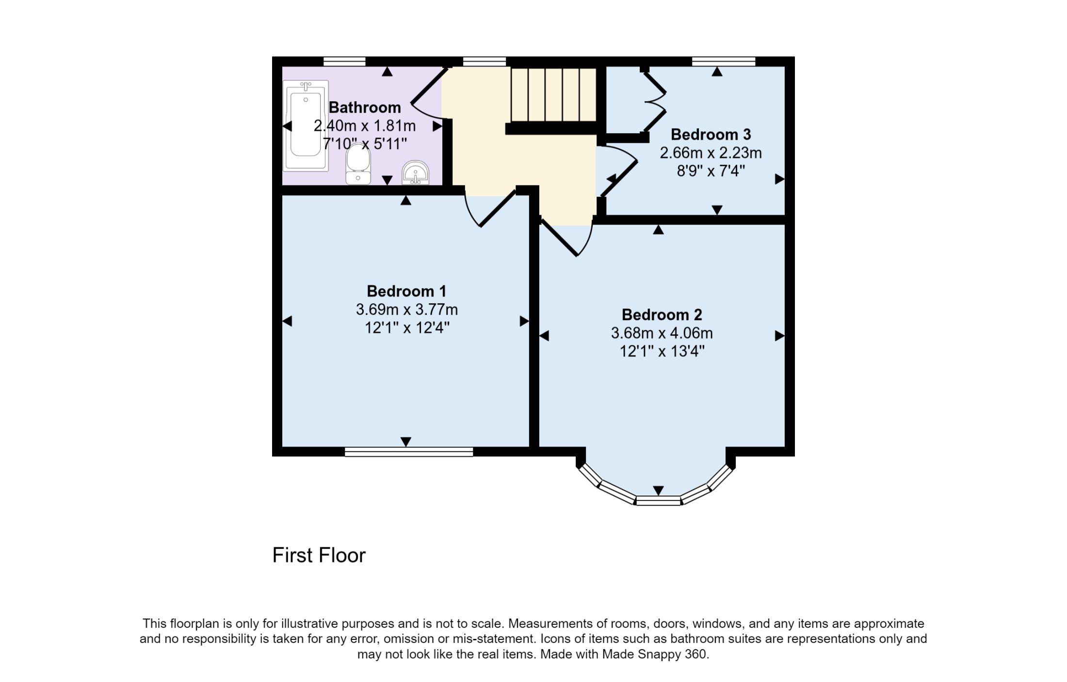 2 Woodside, Leyburn, DL8 5DX — plan 2