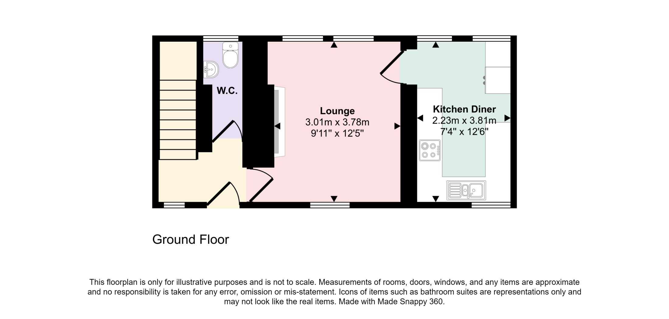 1 Scott Hill, Bainbridge, DL8 3FB — plan 1