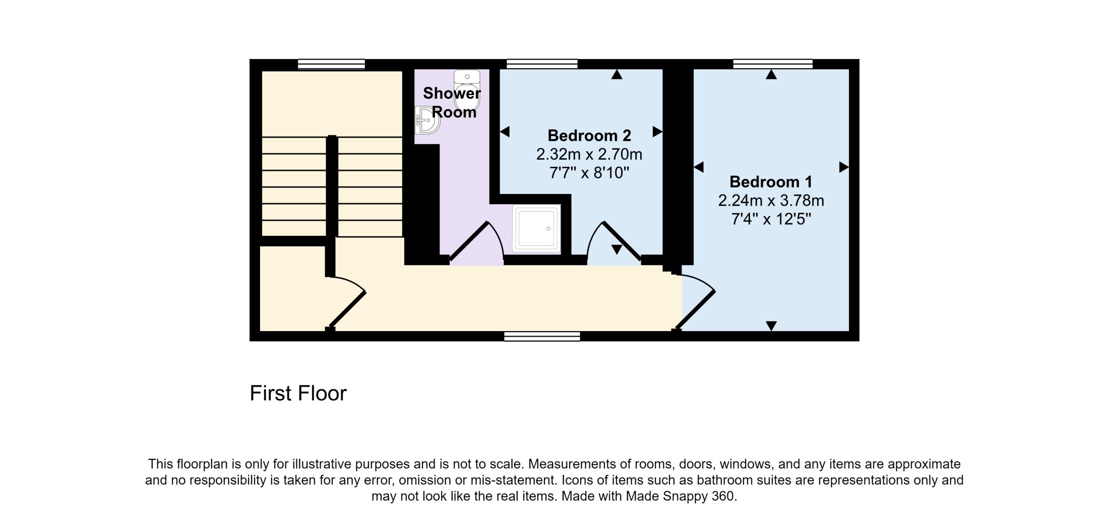 1 Scott Hill, Bainbridge, DL8 3FB — plan 2