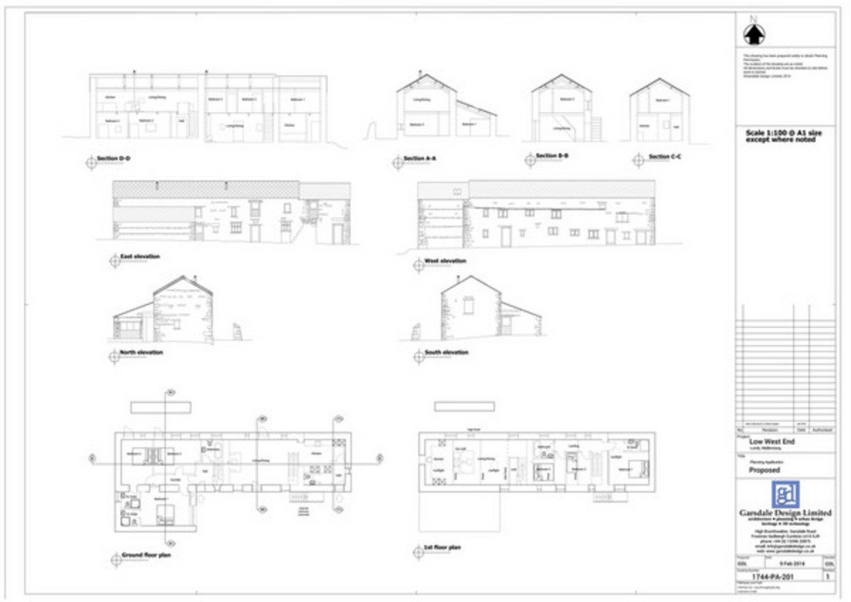 Low West End, West End Farm, Lunds — plan 1
