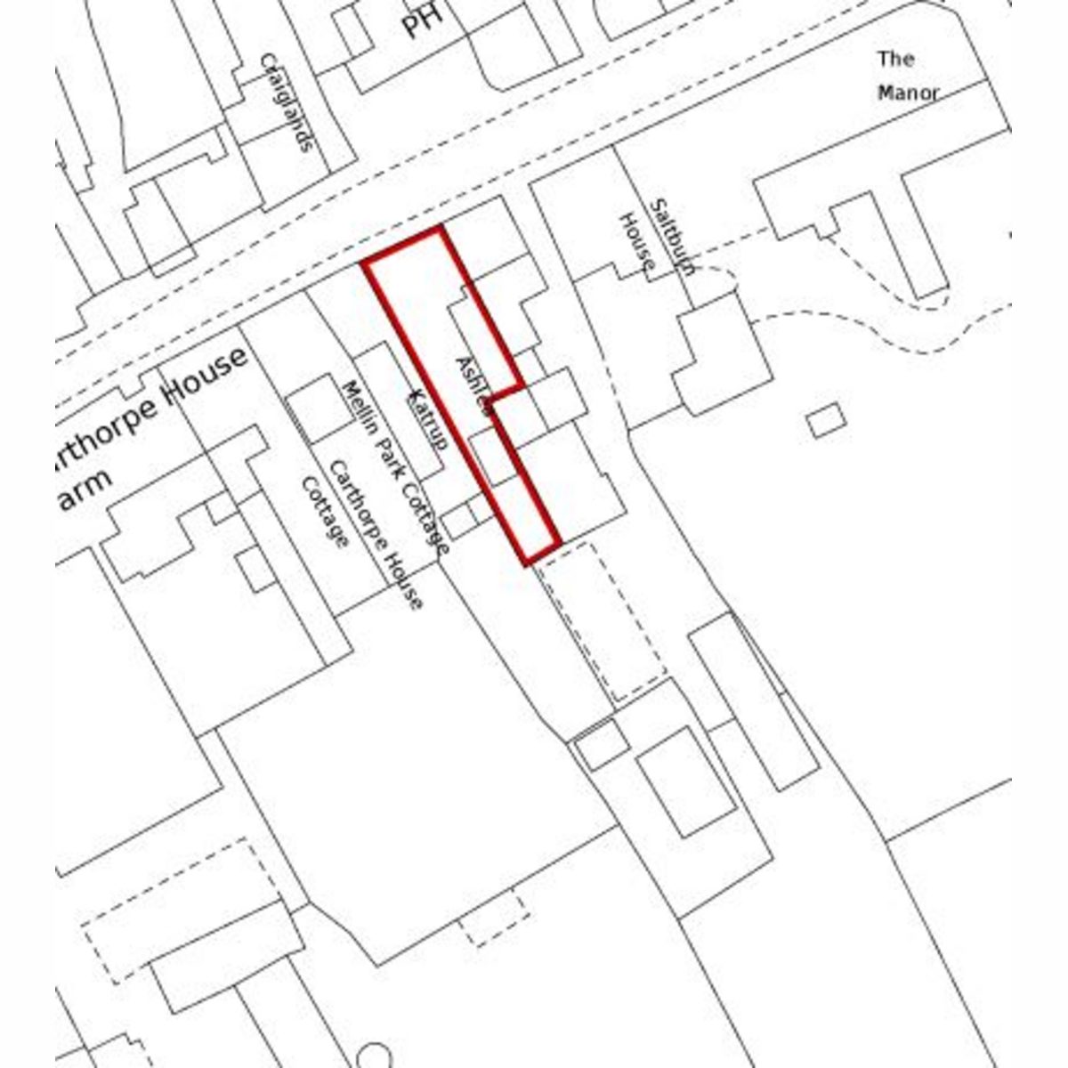 Ashlea, Carthorpe, DL8 2LF — plan 2