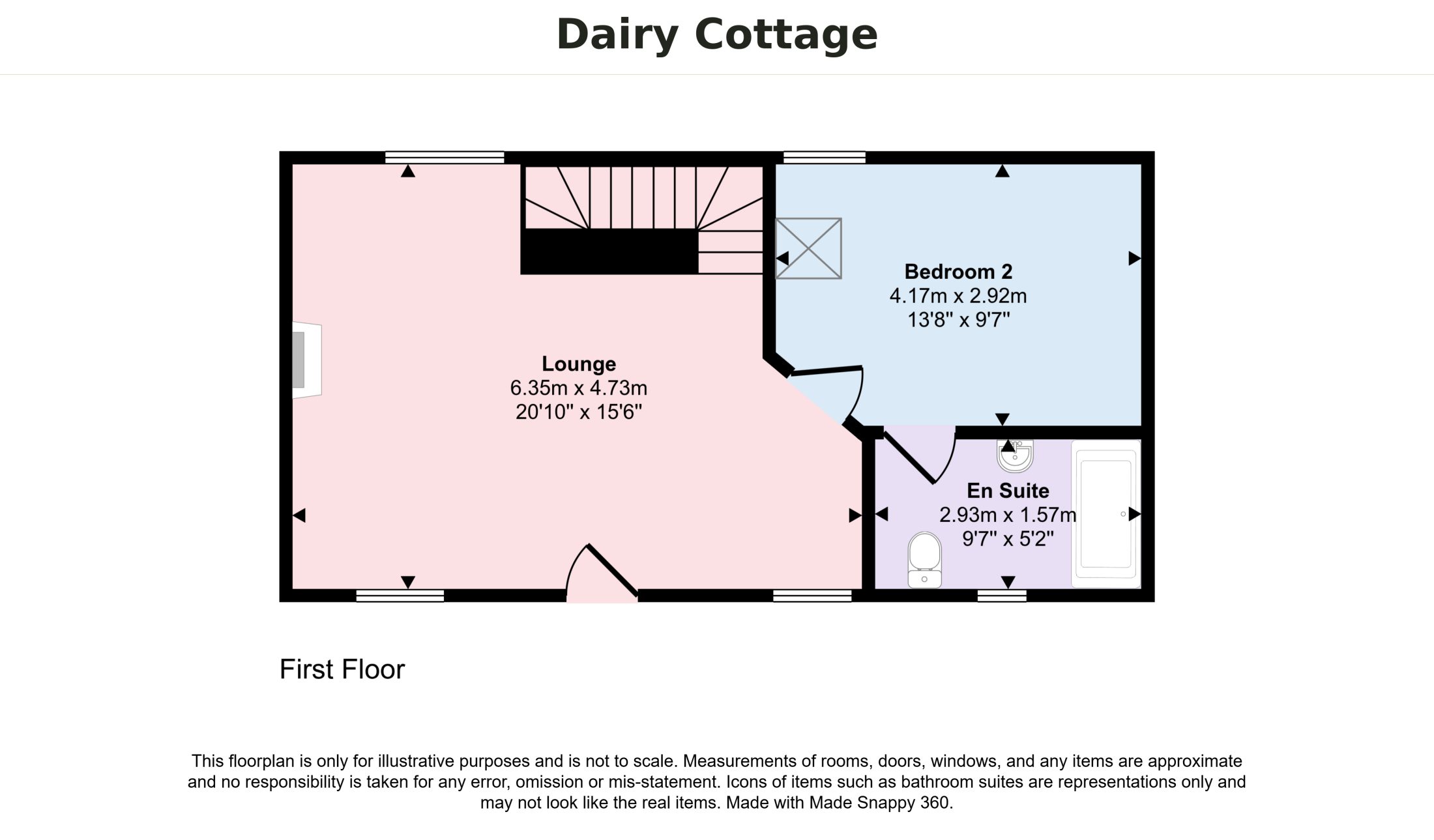 Winton House & Dairy Cottage, Winton — plan 4