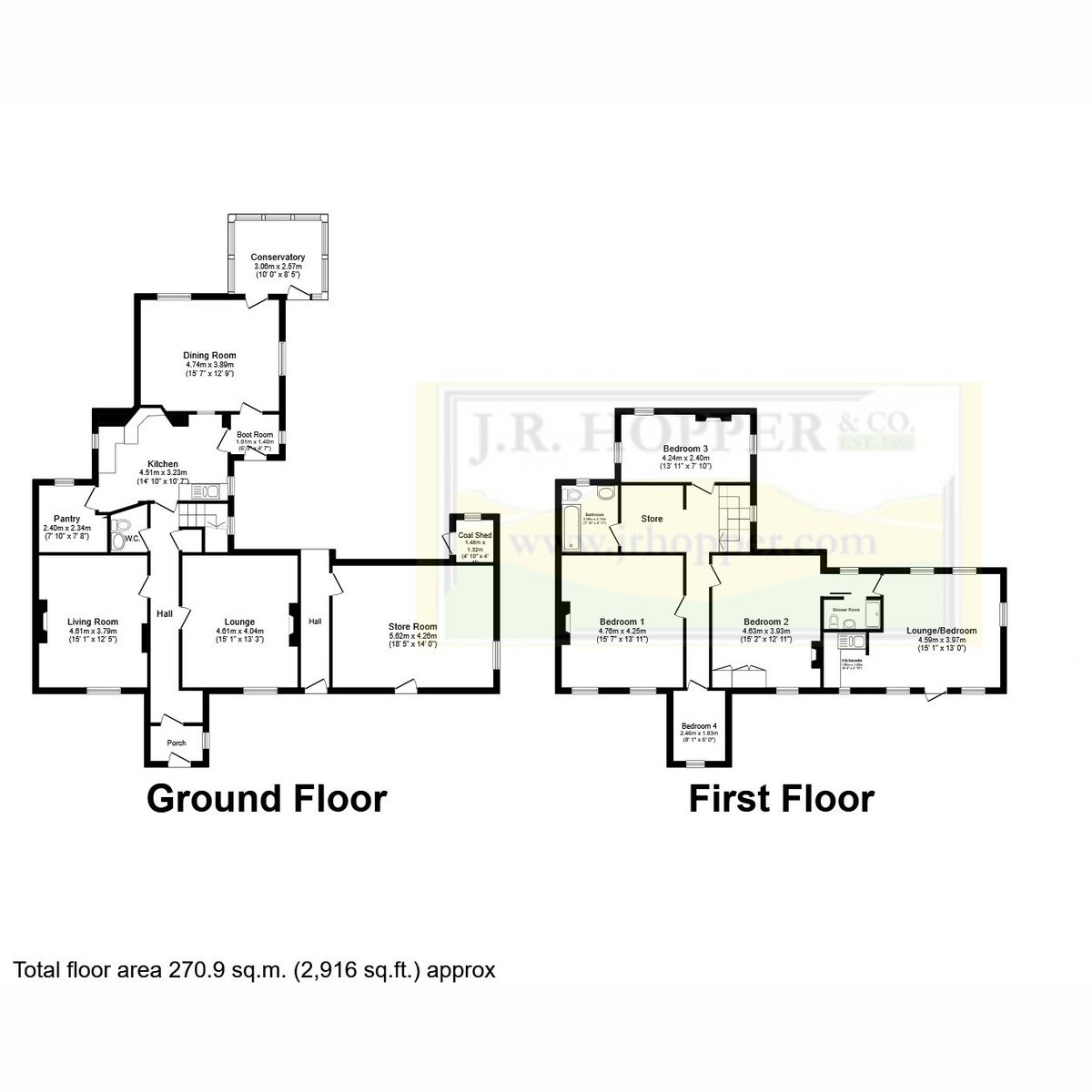 East End House, Thornton Rust, DL8 3AN — plan 1