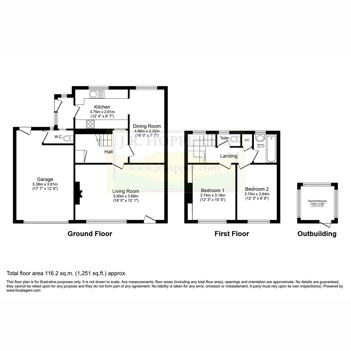 Curlew Cottage, Hawes — plan 1