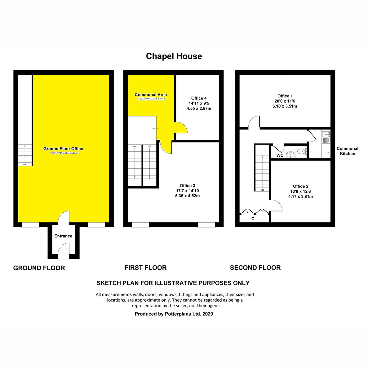 Main Office, Chapel House, Leyburn, DL8 5AT — plan 1