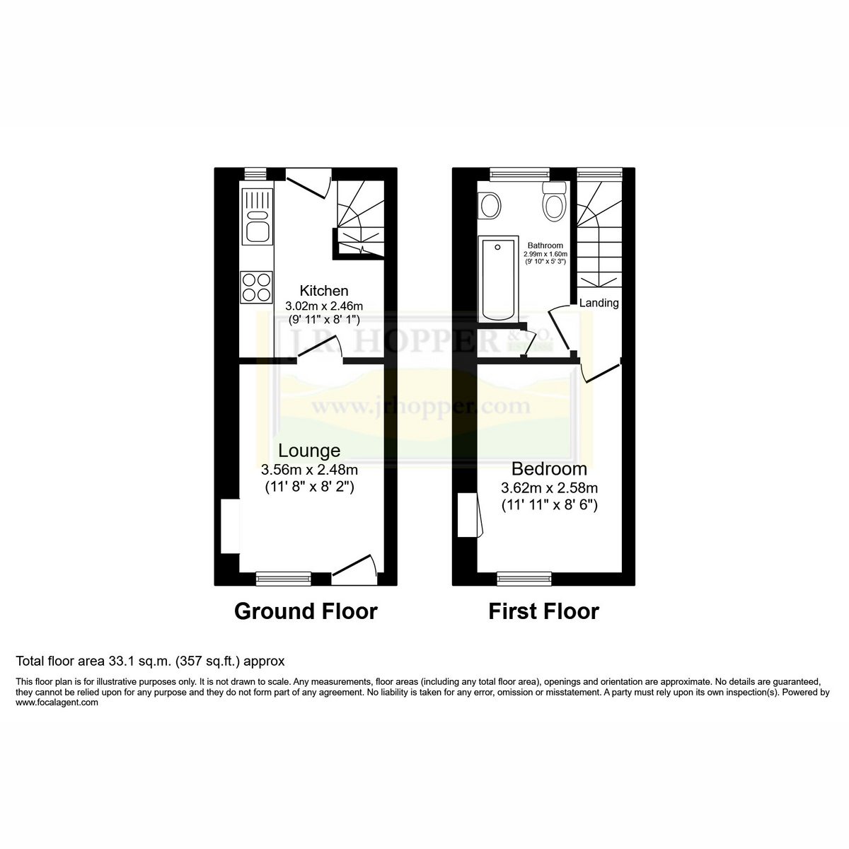 13 Victoria Square, Kirkby Stephen — plan 1