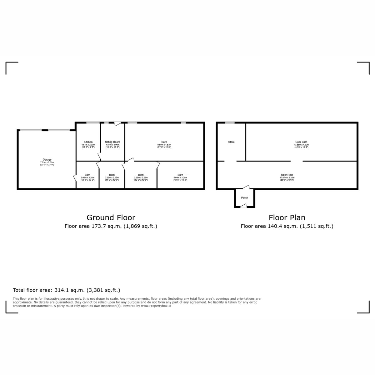 Woodside Barn, North Stainmore — plan 2