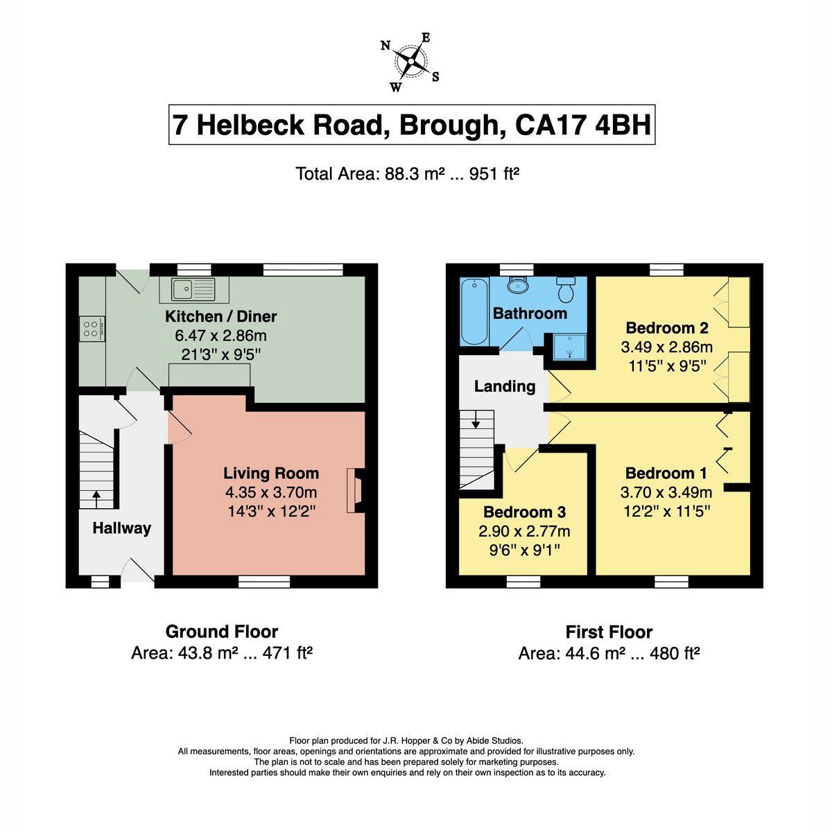 7 Helbeck Road, Brough — plan 1