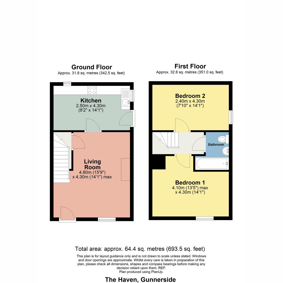 The Haven, Gunnerside — plan 1