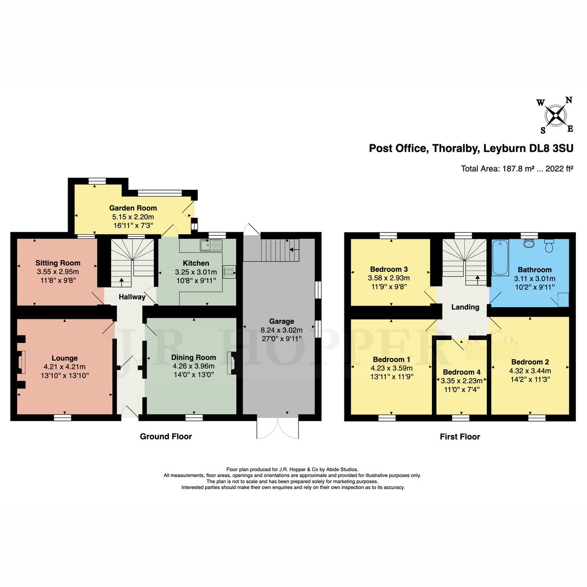 The Old Post Office, Thoralby, DL8 3SU — plan 1