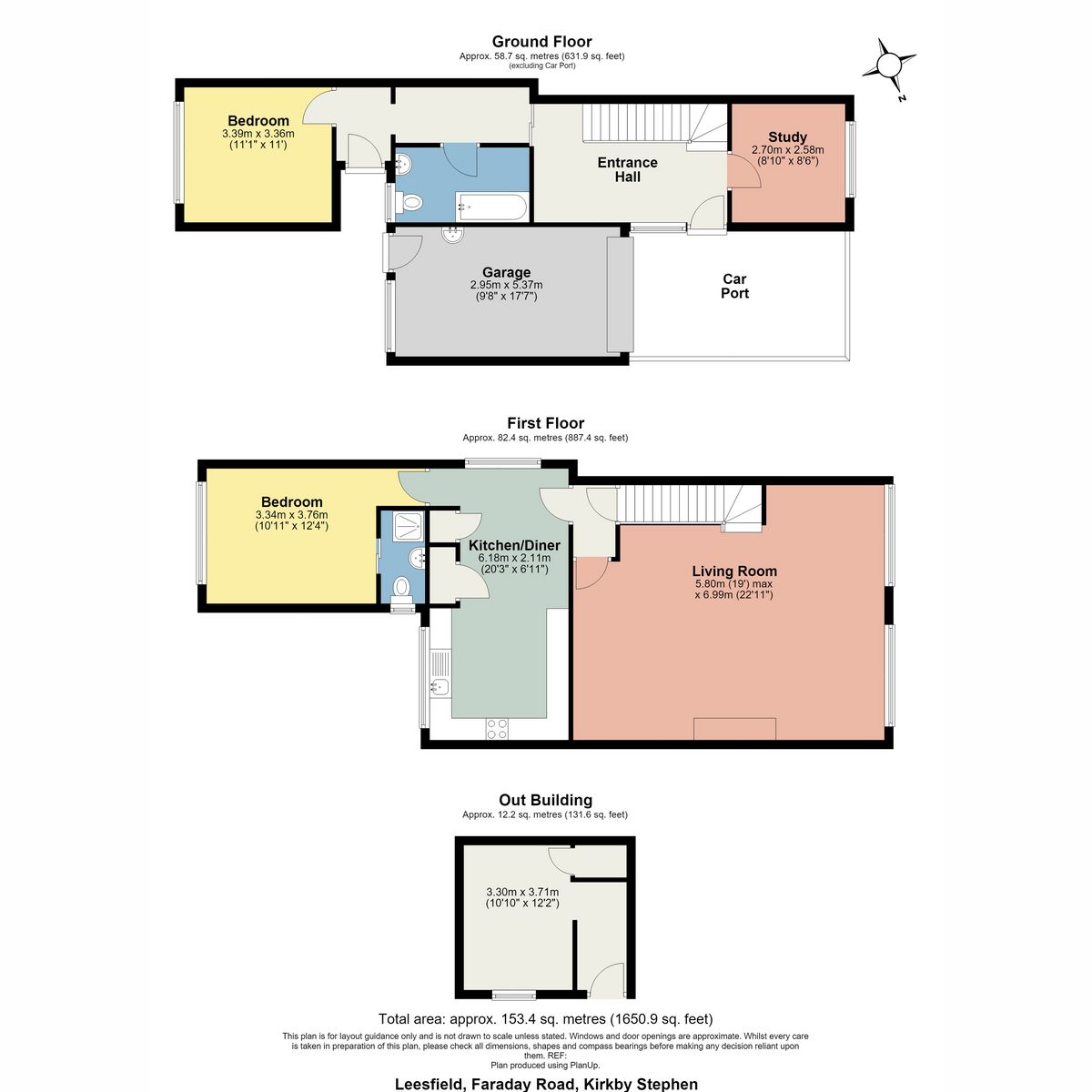 Leesfield, Kirkby Stephen — plan 1