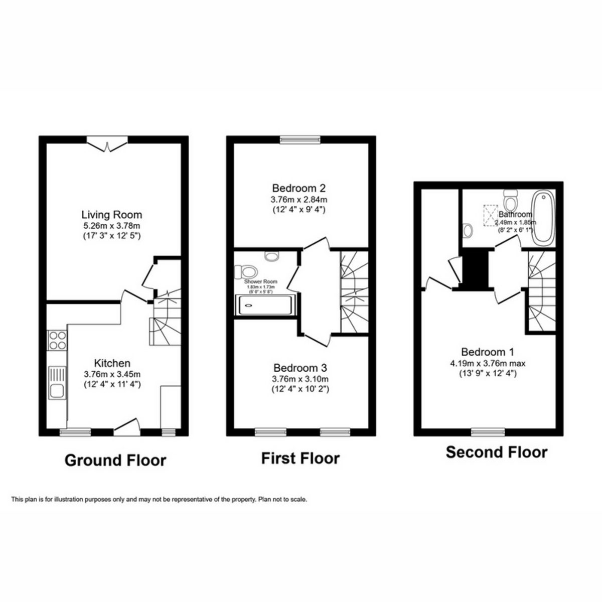 62 Dale Grove, Leyburn, DL8 5GA — plan 1
