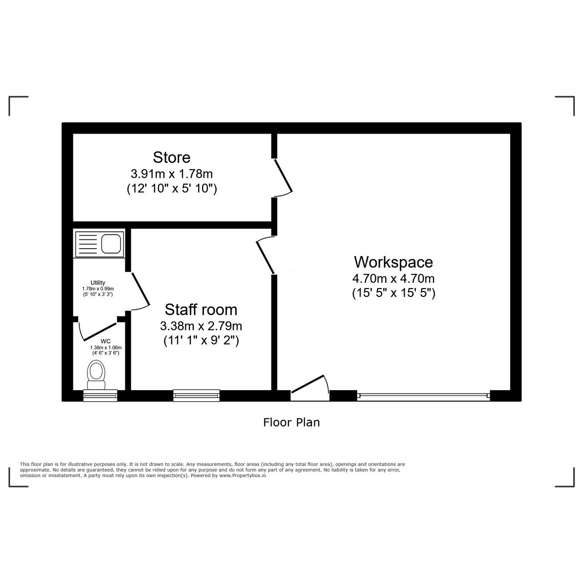 Unit 1C, Brunt Acres Road, Hawes, DL8 3UZ — plan 1