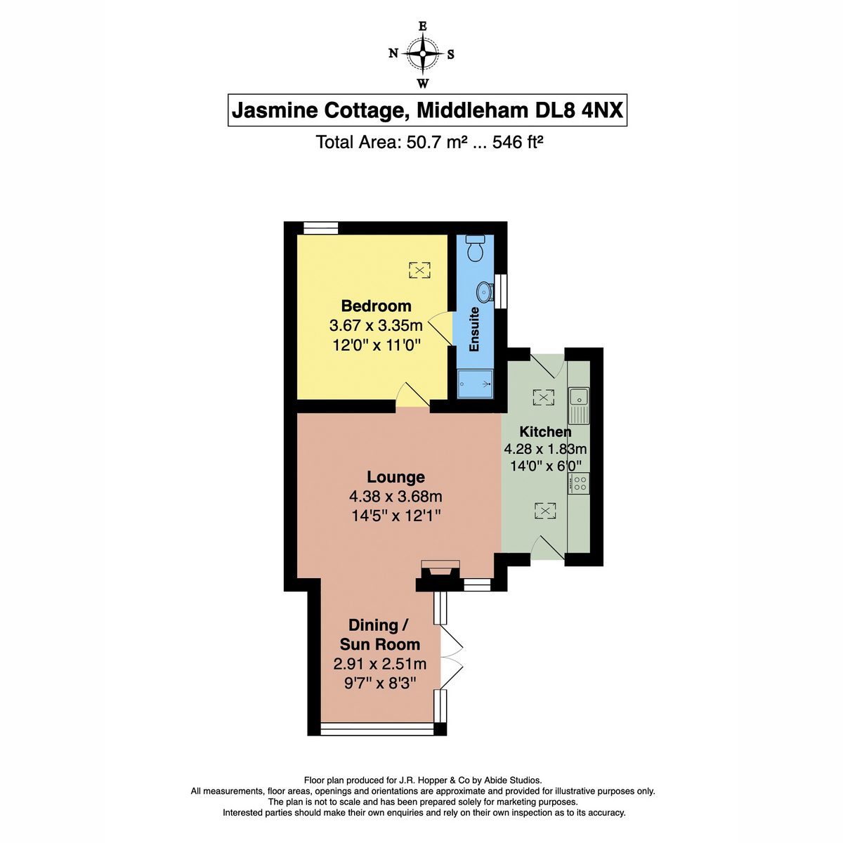 Jasmine Cottage, Black Bull Yard, Middleham — plan 1
