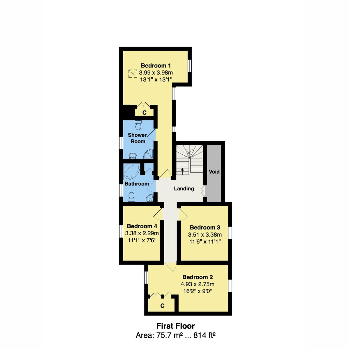 Croft Cottage, Hartley — plan 2
