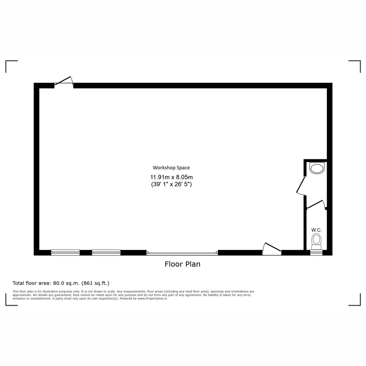 Unit 1A, Hawes — plan 1