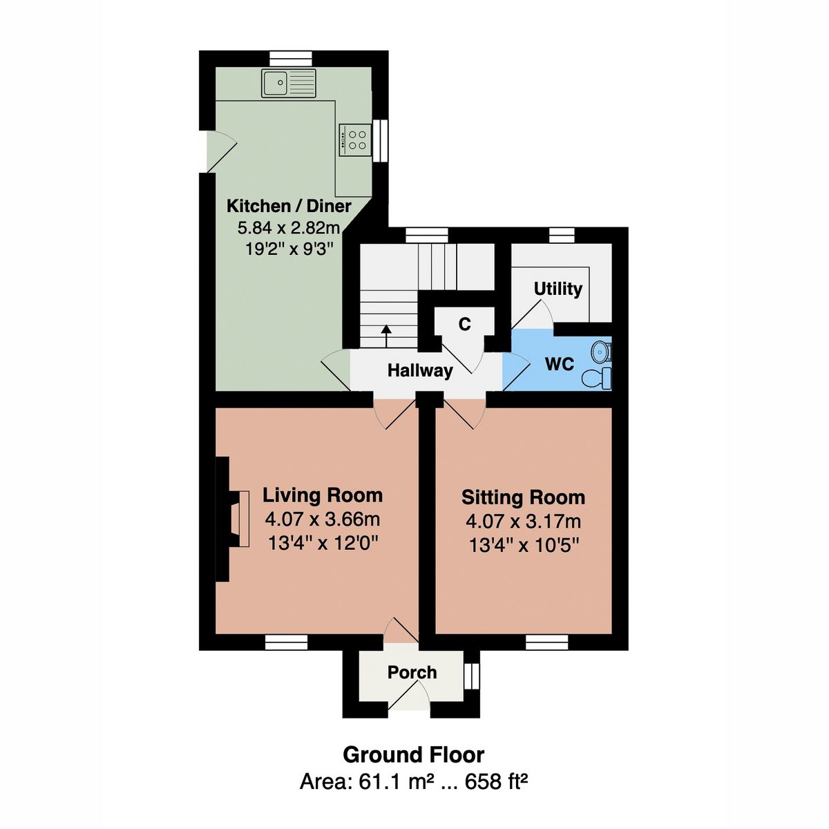 Rose Cottage, Gayle — plan 1