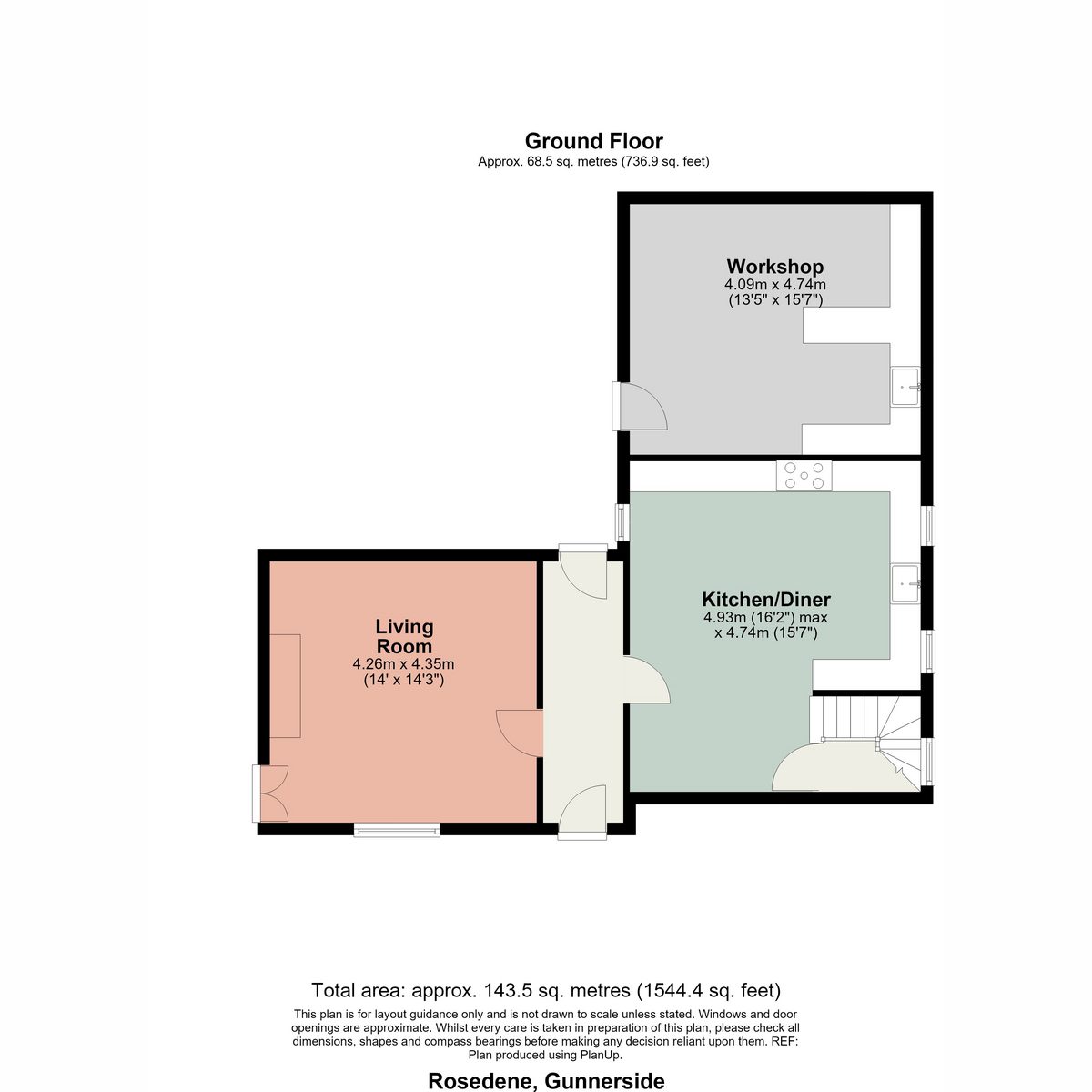 Rose Dene, Gunnerside — plan 2