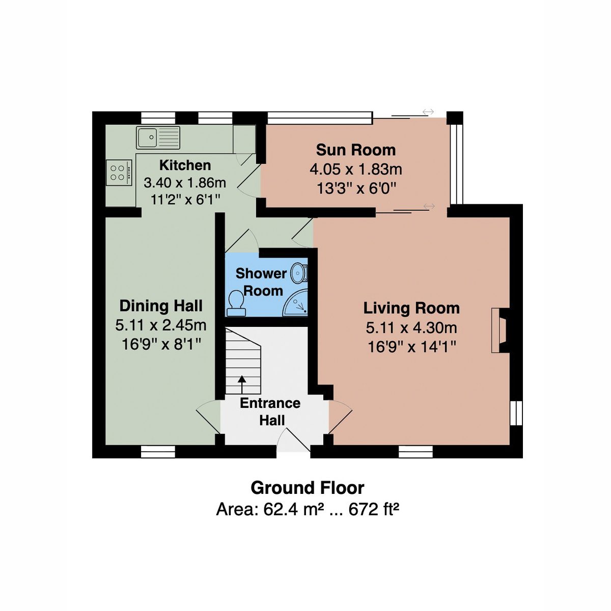 Spotted Heifer Cottage, Newbiggin — plan 2