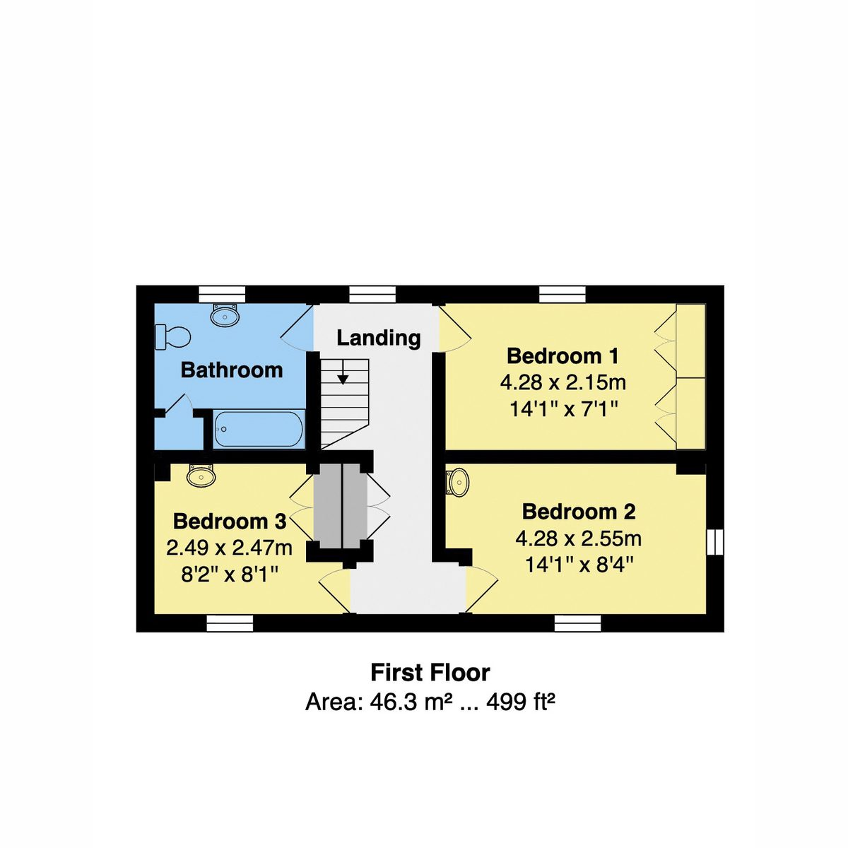 Spotted Heifer Cottage, Newbiggin — plan 3